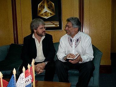 Thilo Hoppe mit Paraguays Präsident 